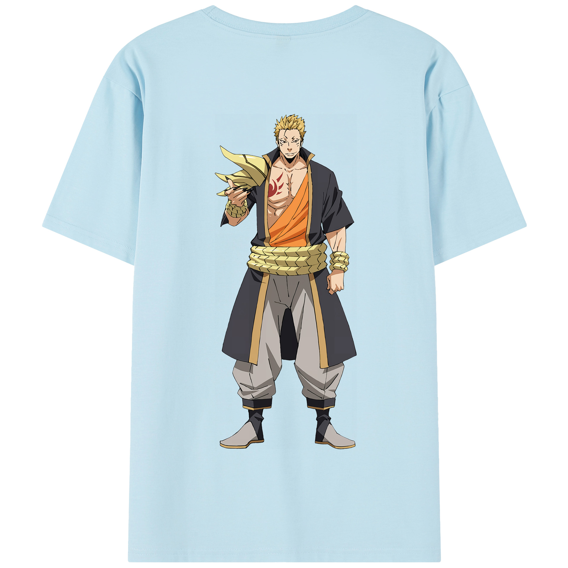 （画像用） 転スラ Regarding Reincarnated to Slime 綿100％半袖Tシャツ（背面プリント）